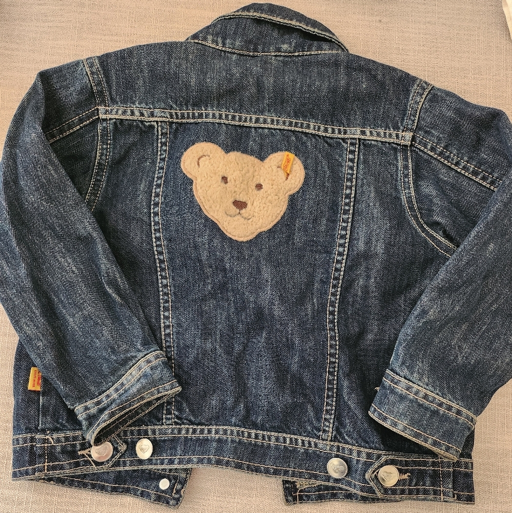 Steiff unisex kids denim oversized jeans jacket size 5